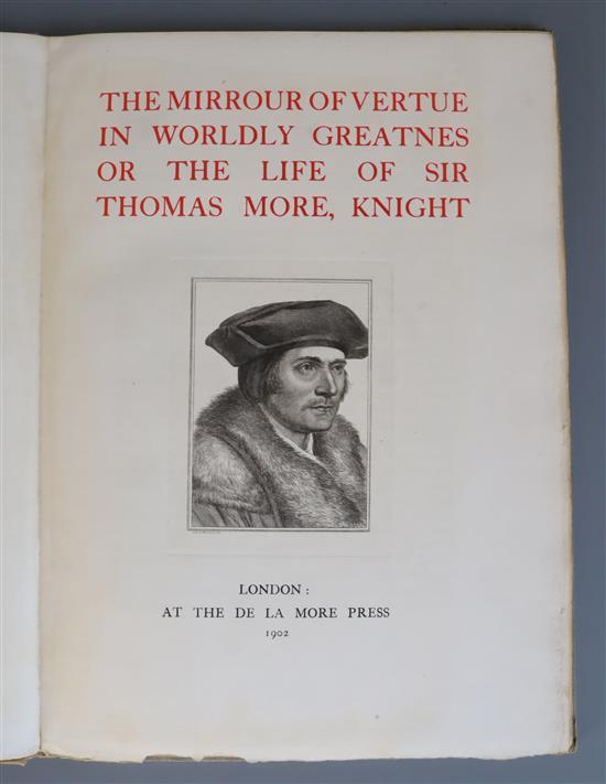 Roper, William - The Mirrour of Vertue in Worldly Greatness or the Life of Sir Thomas More, qto,